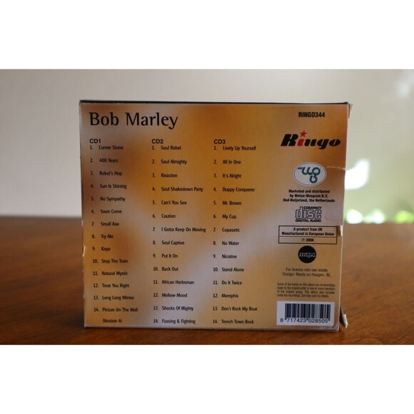 Bob Marley 3 CD Set Europe 2006 Ringo 42 Tracks Compilation Box Set - Picture 14 of 14